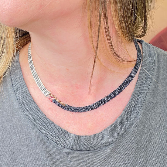 17 Stephanie Schneider Woven Necklace (040. HRR)