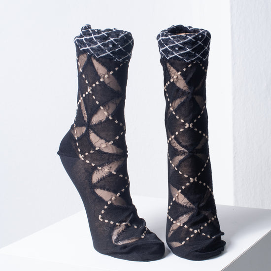 Antipast Socks "Semi-Sheer Argyle"