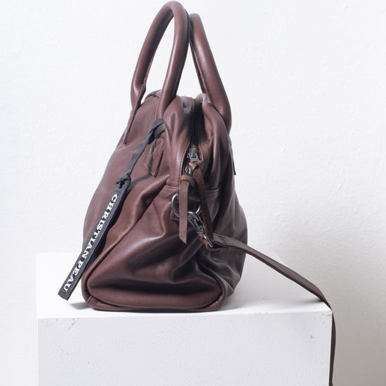 Christian Peau Medium Handbag (Chocolate)