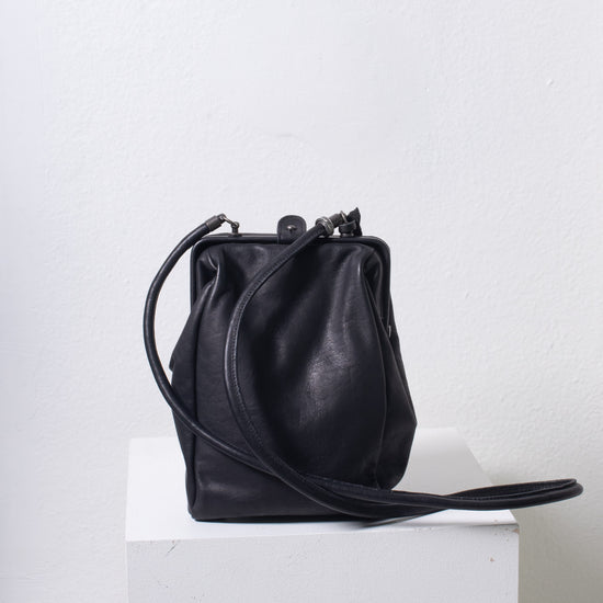 Christian Peau Mini Hinged Crossbody Bag (black)