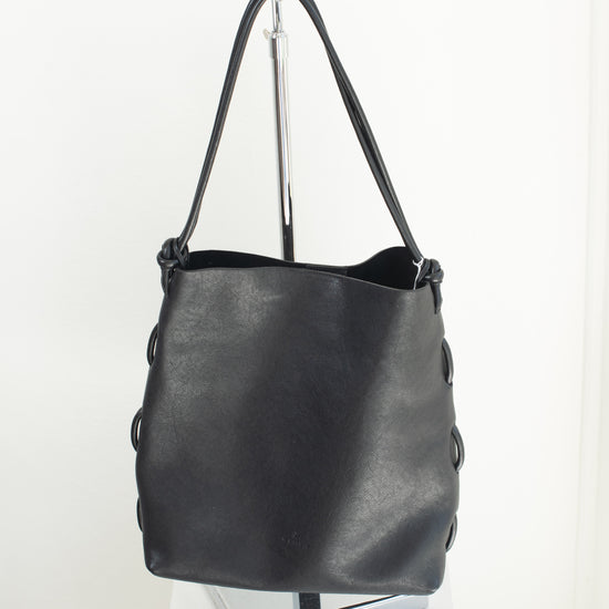 Il Bisonte Minimalist Shoulder Bag (Black)