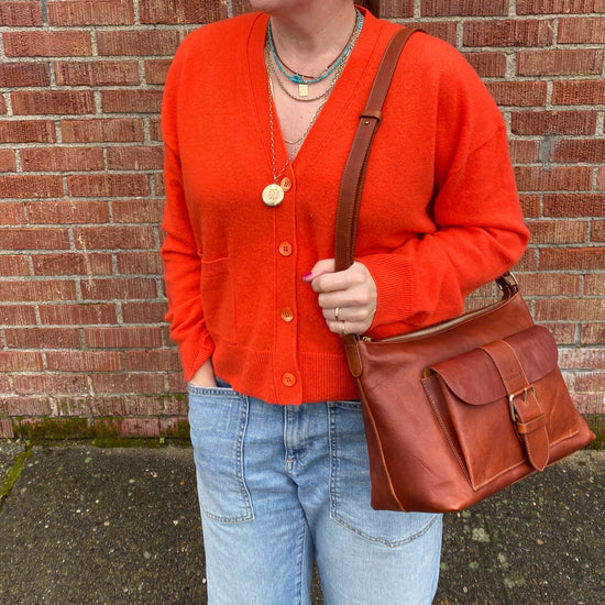 Il Bisonte Buckle Bag (cognac)