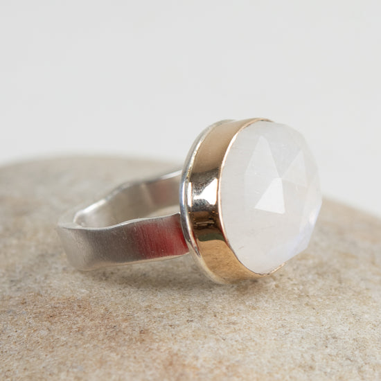 Jamie Jospeh White Rainbow Moonstone Ring