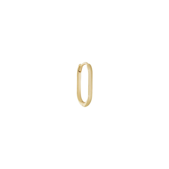 Métier 9k Gold Oval Original Clicker Hoop
