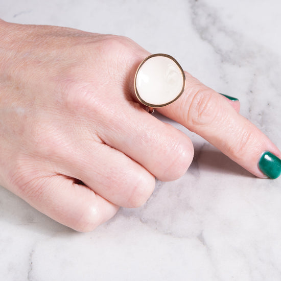 Monica Castiglioni Ciotole Bronze & Enamel Ring