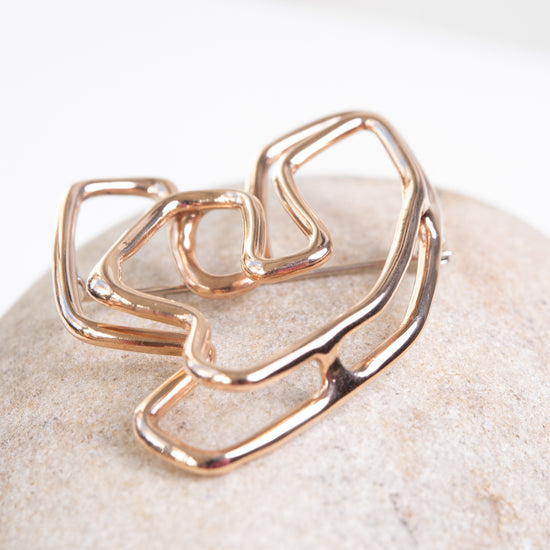 Monica Castiglioni Cuori Bronze Brooch