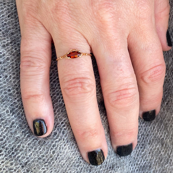 Myacale Madeira Citrine 10K Gold Ring