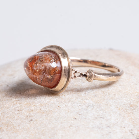 Myacale Solid 10k Gold Sunstone Ring