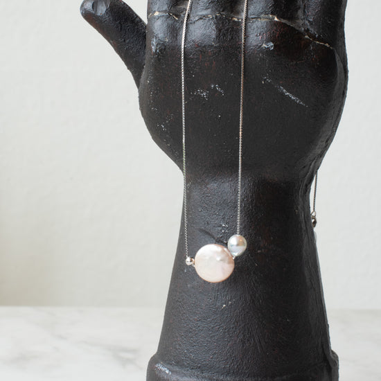 Myoju Enso Lake Biwa Pearl Sterling Silver Necklace