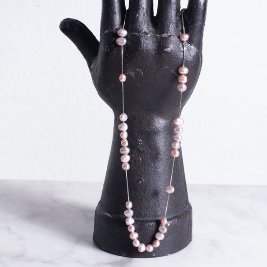 Myoju Komami Sterling Silver & Lake Biwa Pearl Necklace