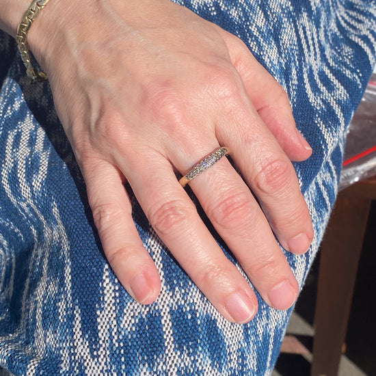 Rosa Maria "Sei 4" Bronze Ring with Cognac Diamonds