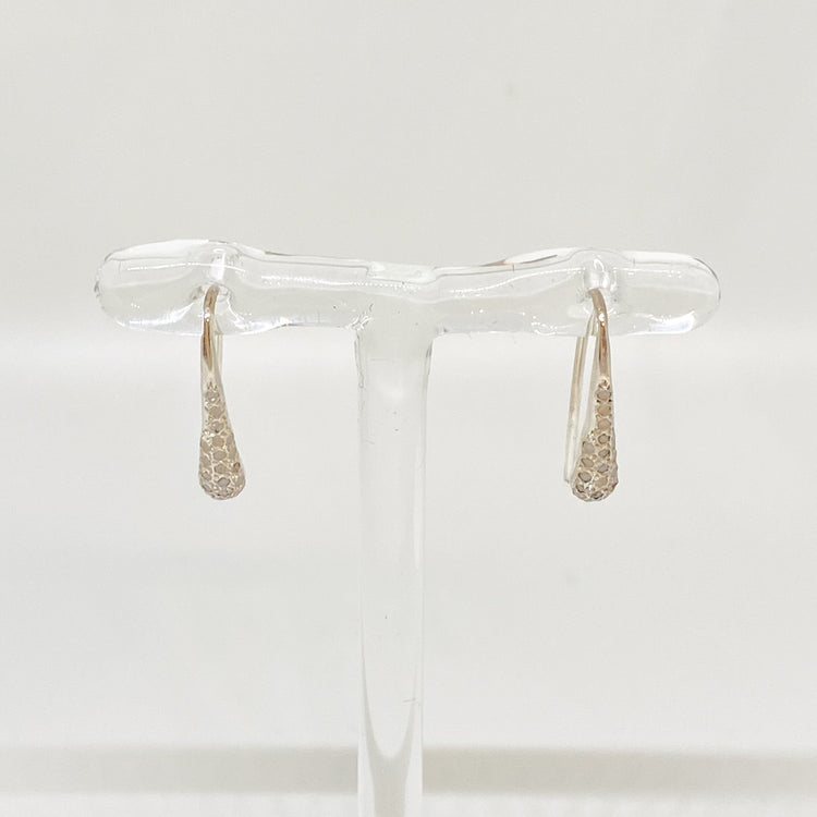 Rosa Maria Sterling Silver Drop earrings with small diamonds