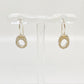 Rosa Maria Sterling Silver Drop earrings with small yellow diamonds