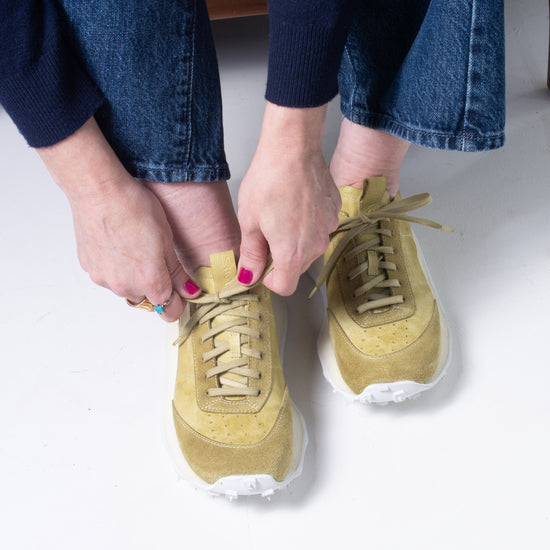 Shoto Leather Trainer Sneaker (sprout green)