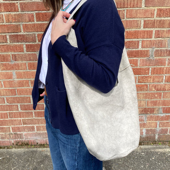 Shoto Deva Shoulder Bag (stone wash grey)