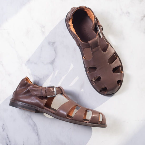 Giulia Taddeucchi Fisherman Sandal (chocolate brown)