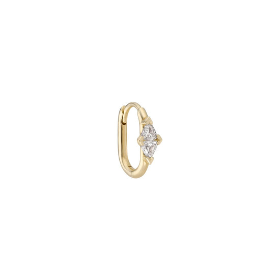 Métier Diamond & 14k Gold SINGLE Trillon Clicker Hoop