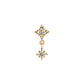 Métier Dala Double Diamond Droplet 9K Gold Earrings