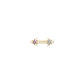 Métier AZ Tiny Pink Sapphire & Diamond 9k Gold Stud SINGLE