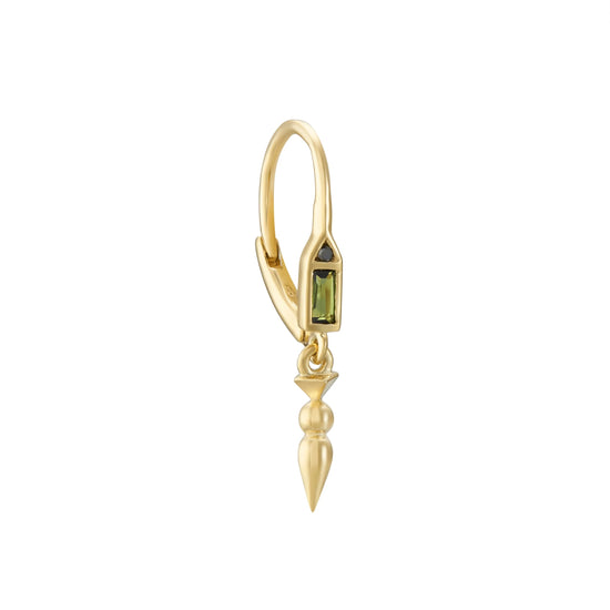 Métier AZ Honey Hook Earrings (Tourmaline& Black Diamond)