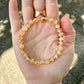 Stone Cache Citrine Gemstone Stretch Bracelet