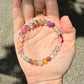 Stone Cache Rainbow Fluorite Gemstone Stretch Bracelet