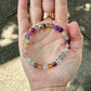 Stone Cache Rainbow Fluorite Gemstone Stretch Bracelet
