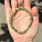 Stone Cache Green Apatite Gemstone Stretch Bracelet