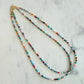 Stone Cache Tiny Mixed Gemstone Candy Necklace