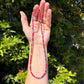 Stone Cache Tiny Ruby & Turquoise Necklace