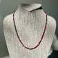 Stone Cache Tiny Ruby & Turquoise Necklace