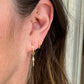 Métier 9k Gold Oval Original Clicker SINGLE Hoop
