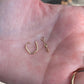 Métier 9k Gold Oval Original Clicker SINGLE Hoop