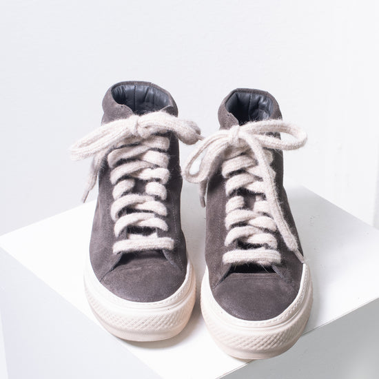 Moma Suede Hi Top Sneaker (graphite suede)