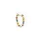 Métier Rainbow Mixed Cut Gemstone 9K Gold Hoops