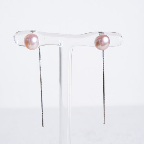 Myoju Shibu Kosen Silver & Pearl earrings
