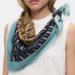 Épice Wool/Silk Small Square Scarf (blue, ochre...)