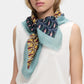 Épice Wool/Silk Small Square Scarf (blue, ochre...)
