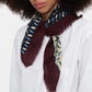 Épice Wool/Silk Small Square Scarf (mahogany)