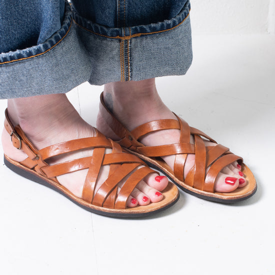Brador Strappy Sandal (whiskey) on sale!