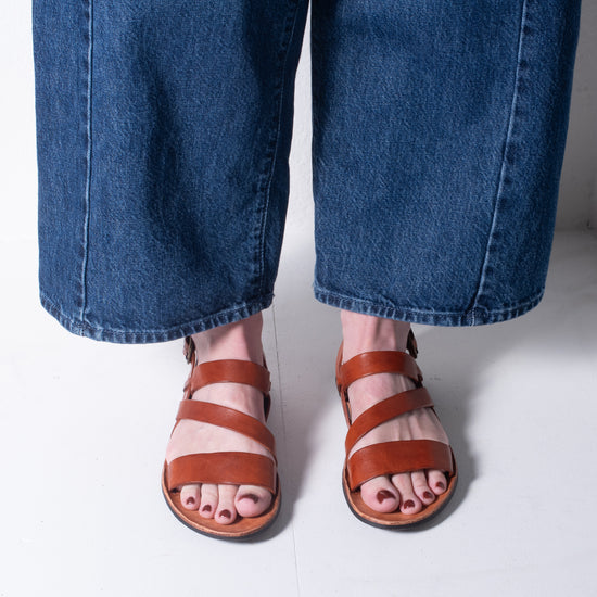 Brador Strappy Sandal (whiskey)