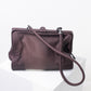 Christian Peau Medium Hinged Shoulder Bag (chocolate brown)