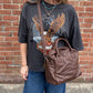 Christian Peau Medium Handbag (Chocolate)