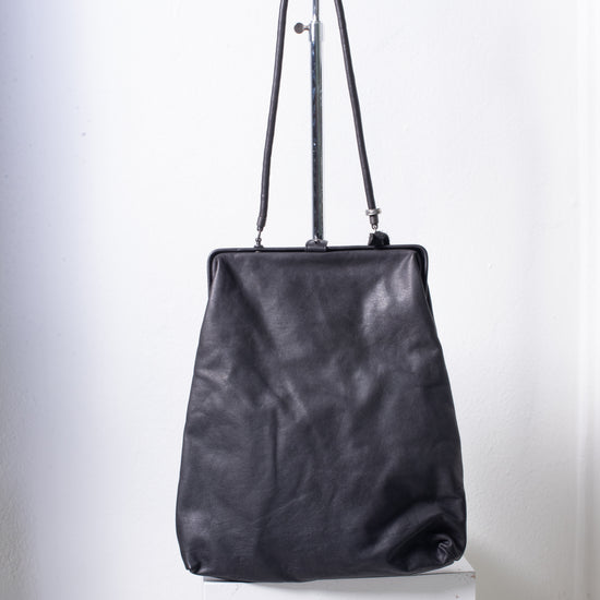 Christian Peau Large Hinged Shoulder Bag (black)