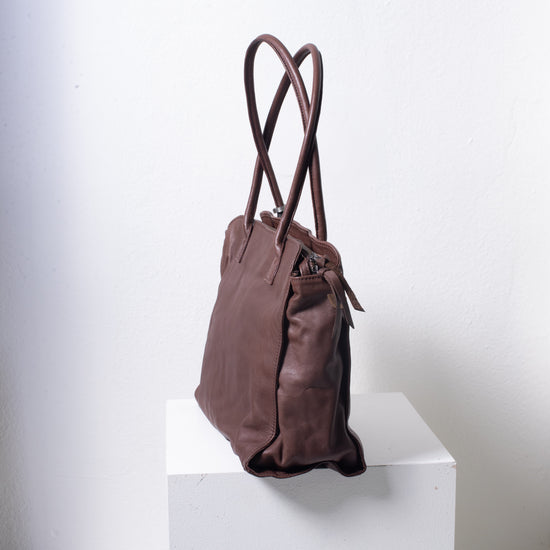 Christian Peau Medium Shoulder Bag (chocolate brown)