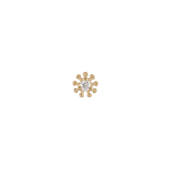 Métier Tiny 9K Gold Diamond Dala Stud Earrings