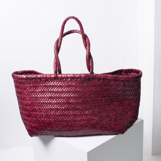 Dragon Diffusion Large Bamboo Triple Jump Bag (Bordeaux)