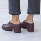 Either/Or "Terrace Clog" (plum)