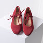 Either/Or The Heeled Ballet (red suede)