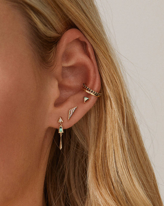 Métier Abalone Triangle Stud Earring